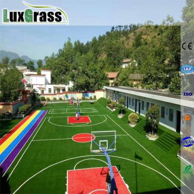 China Baseketball Red Color Synthetic Grass Artificial Turf Flooring Carpet For Basketball Court for sale