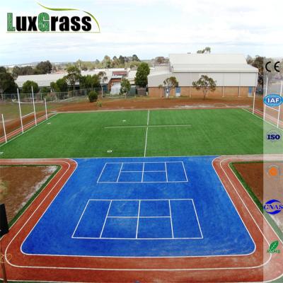 China Multisport School Sports Court Synthetic Artificial Turf Running Red Artificial Turf Track Carpet for sale