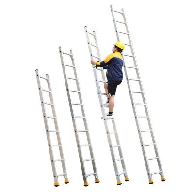 China Folding Ladders 2m 3m 4m 5m 6m single straight ladder aluminium ladder for sale