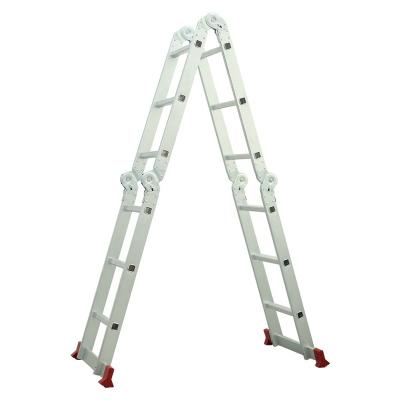 China Folding Ladders Aluminum Multifunctional /Multipurpose Foldable Stepladder 4x2 4x3 4x4 4x5 4x6 Step 3m 4m 5m 6m 7m Multifunction Ladder for sale