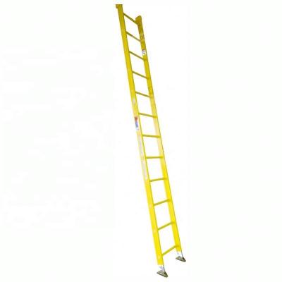 China Folding Ladders Factory wholesale cheap lightweight fiberglass insulated single straight ladder for sale