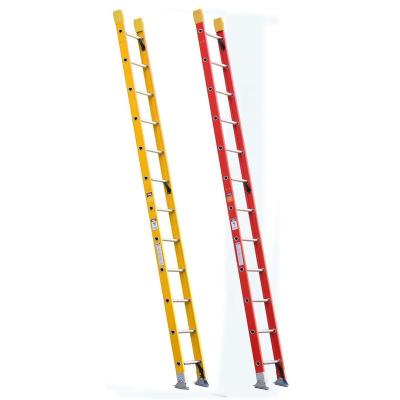 China Folding Ladders hot sale portable fiberglass D-rung step ladder for telecom sector FRP Single straight ladder for sale