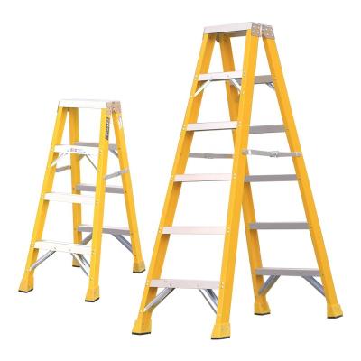 China Folding Ladders Decorative Industrial Fiberglass Ladder Folding For 2 Persons works for sale