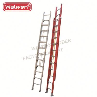 China Folding Ladders 12m aluminum industrial folding extension high step ladders&ladder with 2*20 steps for sale