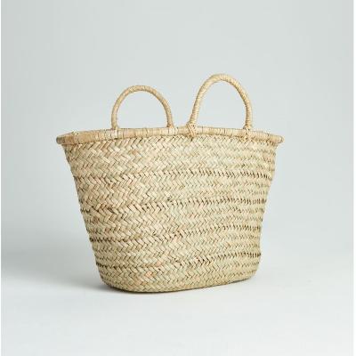 China 100% Spain Straw Weaving Handbags Low Price Eco-friendly Plant Plankton Large Capacity for sale