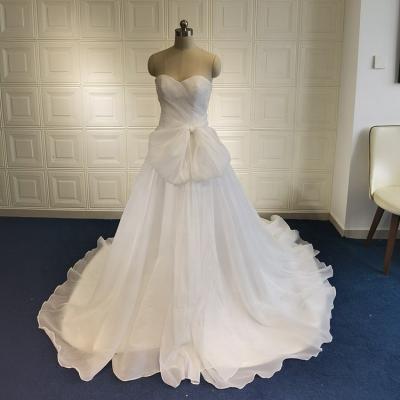 China New Fabirc Bar Dress Sweetheart Skirt Anti-Static Bridal Breathable Chiffon Neckline Maternity Dress Plus Wedding Dress for sale