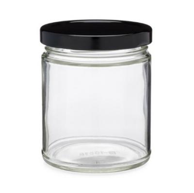 China High Quality Microwavable Clear Wholesale Twist Off Jar Lid Honey Bottle 8oz Glass Jar With Lid for sale