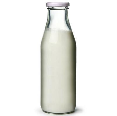 China Custom Shape 60ml 120ml 180ml 250ml 300ml 350ml 500ml Size Milk Bottle Beverage Glass Bottle With Lid for sale