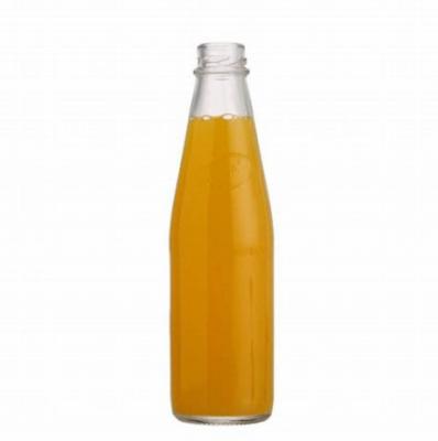 China Popular Beverage Flint Glass Bottle 330ml 500ml Water Juice Soda Bottle With Screw Caps for sale