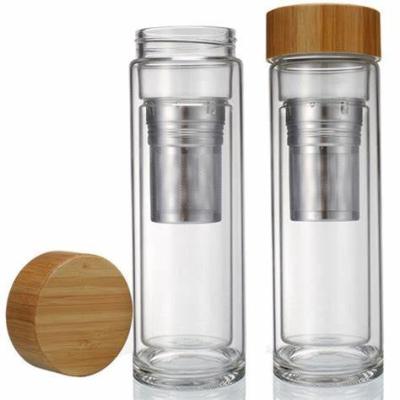 China Sustainable Fashionable Fashionable Glass Water Bottle Safe Heat Resistant And Drop Proof For Beverage for sale