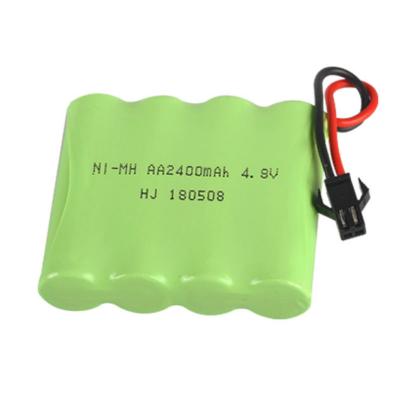 China Remote Control Toys Ni-MH Battery AA 4.8V2400mAh Rising Toy Car Rechargeable Battery Pack Solid State Battery for sale