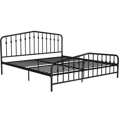 China High Quality Storage King Size Bed Frame Metal Platform Bed With Headboard And Footboard Mattress Base for sale