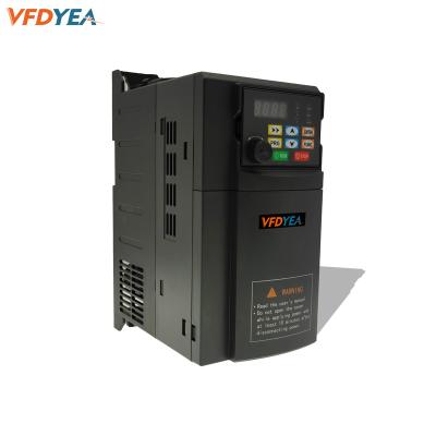 China Favorable price 230V single phase input 9.5A 2.2kw v frequency drive variable inverter mini VFD for motor speed control 170 78 135mm for sale