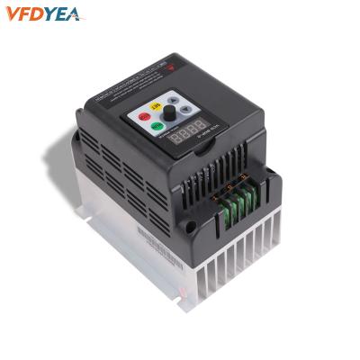 China Direct sales 50Hz/60Hz 3kw single phase cheap vfd dc to ac converter vfd applied in water supply industry 150 * 115 * 150 mm for sale