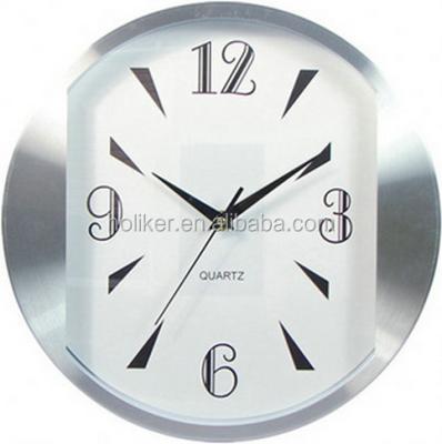 China Custom Antique Style OEM Logo Clock Metal Clock With Special Frame for sale