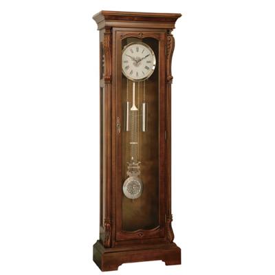 China Acceptable OEM Retro Westminster Chime Pendulum Grandfather Standing Clock Wooden Floor Clock For Living Room for sale