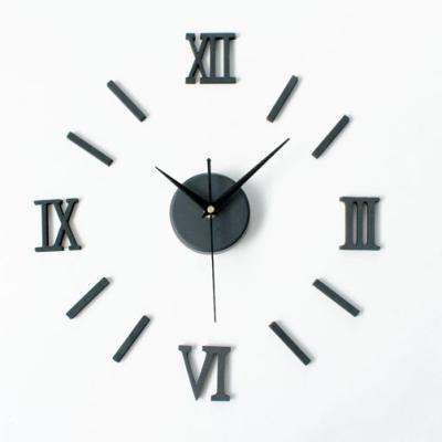 China OEM Acceptable 3d DIY Wall Clock Luxury Roman Numeral Wall Clock DIY Wall Clock for sale