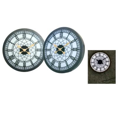 China Class Unique Retro Manufacture Style Metal LED Wall Clock for sale