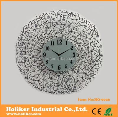 China OEM Acceptable Modern Home Vintage Wall Clock Decorative Clock For Home Interior Decor for sale