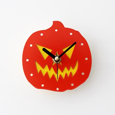 China Pumpkin Style Magnetic Sticky Wall Clock Antique Fridge Clock Fridge Clock for sale