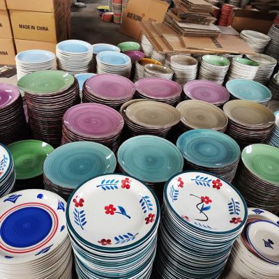 China Factory Supply Bulk Price Ceramic Dishes Viable Cheap Dishes Mugs Bowls Dinnerware Sets for sale