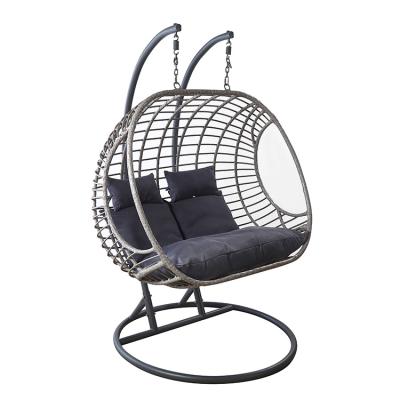 China Durable Hot Sale Outdoor Rattan Egg Chair Leisure Wicker Patio Hanging Hanging Chair for sale