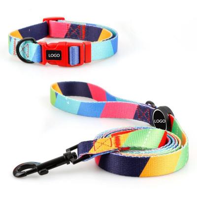 China Wholesale Luxury Retractable PVC Paracord Lead Designer Pet Dog Collar Custom Stocked Leash Set Personalized Dog Collars and Leashes for sale