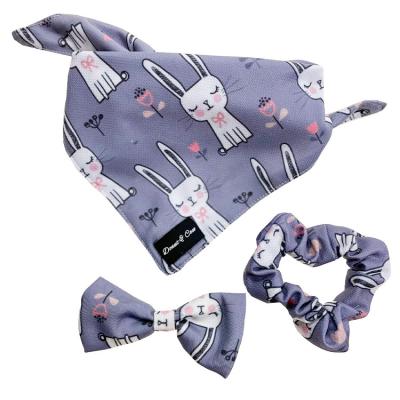 China Wholesale Fashion Sublimation Luxury Reversible Multi Color Printed Padded Pet Bow Tie Dog Bandana With Logo Dog Bandanas Custom Volume for sale