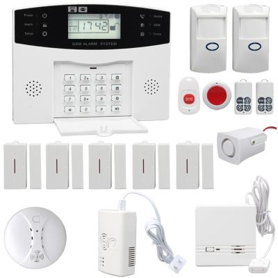 China Home Security 99 Radio + Wired GSM Smart Home Security Alarm System Burglar 4 Zones for sale