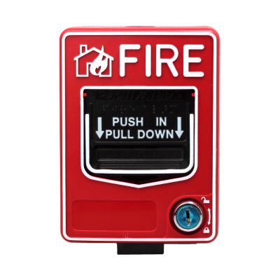 China FIRE Conventional Key Reset Fire Alarm Manual Push Station for sale