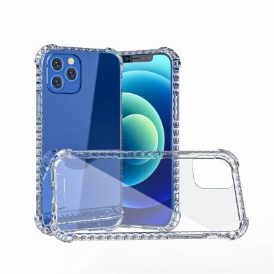 China New Sublimation Anti-fall Border Phone Case Colorful Aesthetic Square Transparent Airbag Phone Case For Huawei OPPO for sale