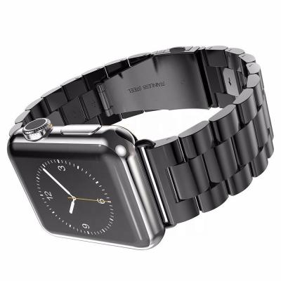 China Business Luxury Metal Upgraded Business Stainless Steel Smart Watch Solid Band For Apple iWatch Serries 7 6 5 4 3 2 1 Se for sale