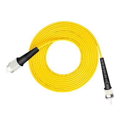 China FTTH FTTX FC/SC/LC/ST UPC Polish Singlemode Yellow Fiber Optic Jumper 3m Fiber Optic Patch Cord for sale