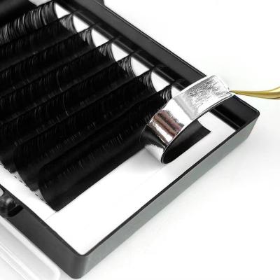 China Full Volume Soft Private Label Las Russian Volume Individual Eyelash Extensions Kits Supplies Trays Mink Lashes Eyelash Extension Top for sale