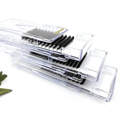 China Full Volume matte black eyelash extension Korean PBT 25mm private label mink lash extensions individual lashes supplies lash trays volume for sale