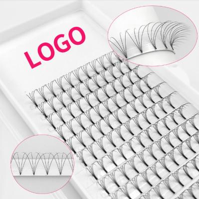 China Natural Soft Premade fans lash Extension Black  3D 4D 5D 6D 7D 10D 20D Curl Large Tray Natural Matte Long Roots Thin base lash extension for sale