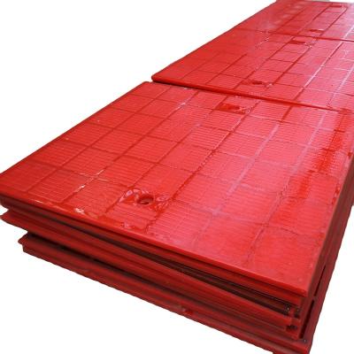 China energy & Mining Polyurethane Vibrating Screen Mesh Dewatering PU Rubber Screen Panel Polyurethane Screen for sale