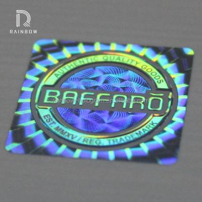 China Anti-counterfeiting Anti-fake 3D Custom Security Logo Hologram Sticker for sale