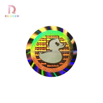 China Custom Security Anti-counterfeit 3D Anti-fake Logo Hologram Sticker for sale