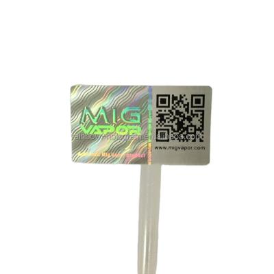 China Custom Anti-fake Anti-Counterfeit Security QR Code Hologram Sticker for sale