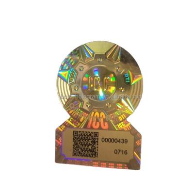 China Custom 3D Anti-counterfeit Anti-fake Security QR Code Hologram Sticker for sale