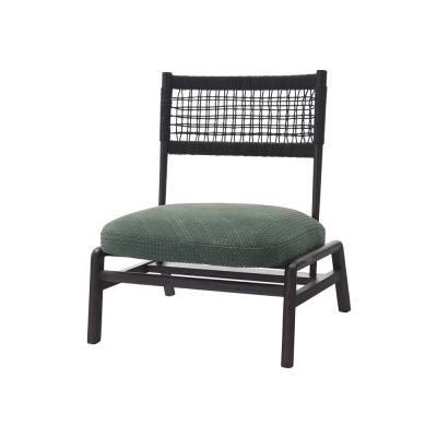 China Contemporary Black Woven Lounge Chair Contemporary Lounge Chair for sale