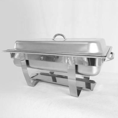 China Hotel Buffet Food Equipment Hotel Restaurant Catering Equipment Rectangle Oval Round Economical Buffet Beetle Set Chafing Dish for sale