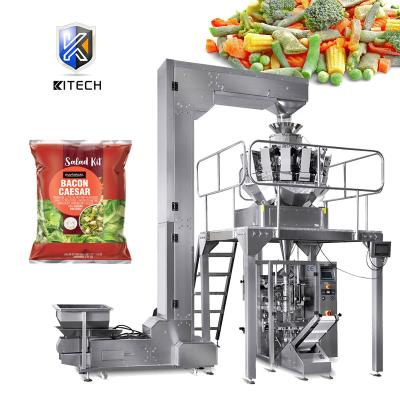 China KL-420CD Chemical Best Price Full Automatic 10 Head Weighing Fruit Salad Packaging Machine for sale