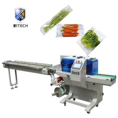 China Automatic Carrot Lettuce Fruit Vegetable Pouch Flow Horizontal Kinghanlong GARMENT Packing Machine for sale