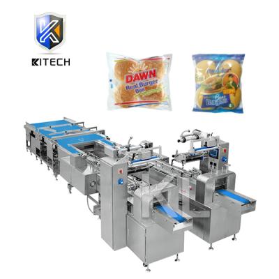 China KL-250 Full-auto Food Pillow Round Bread Packaging Machine Line for sale