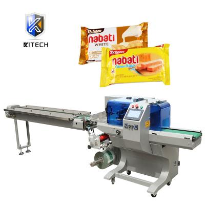 China KITECH GARMENT Automatic Bread Noodles Spill Packing Machine Biscuit Pillow Packing Sealing Machine for sale