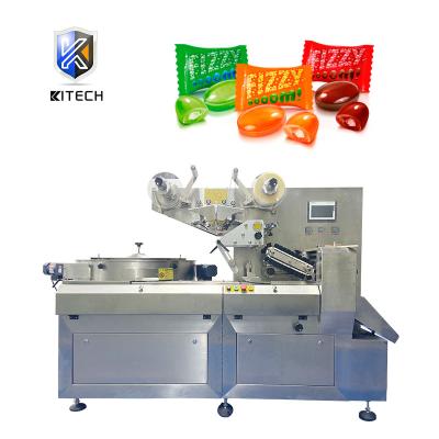 China Turntable Feeding One To KL-250 Fully Automatic Hard Candy Pillow Bagging Packing Machine With CE Certificate for sale