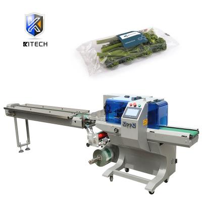 China KITECH GARMENT Servo Drive Leafy Vegetable High Speed ​​Automatic Lettuce Fruit Packing Machine for sale