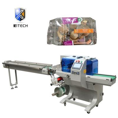 China APPAREL KITECH Auto Flow Fruit Mushroom Vegetable Pillow Packaging Machine Price for sale